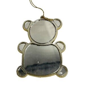 Stained Glass Teddy Bear Suncatcher Ornament 3”
